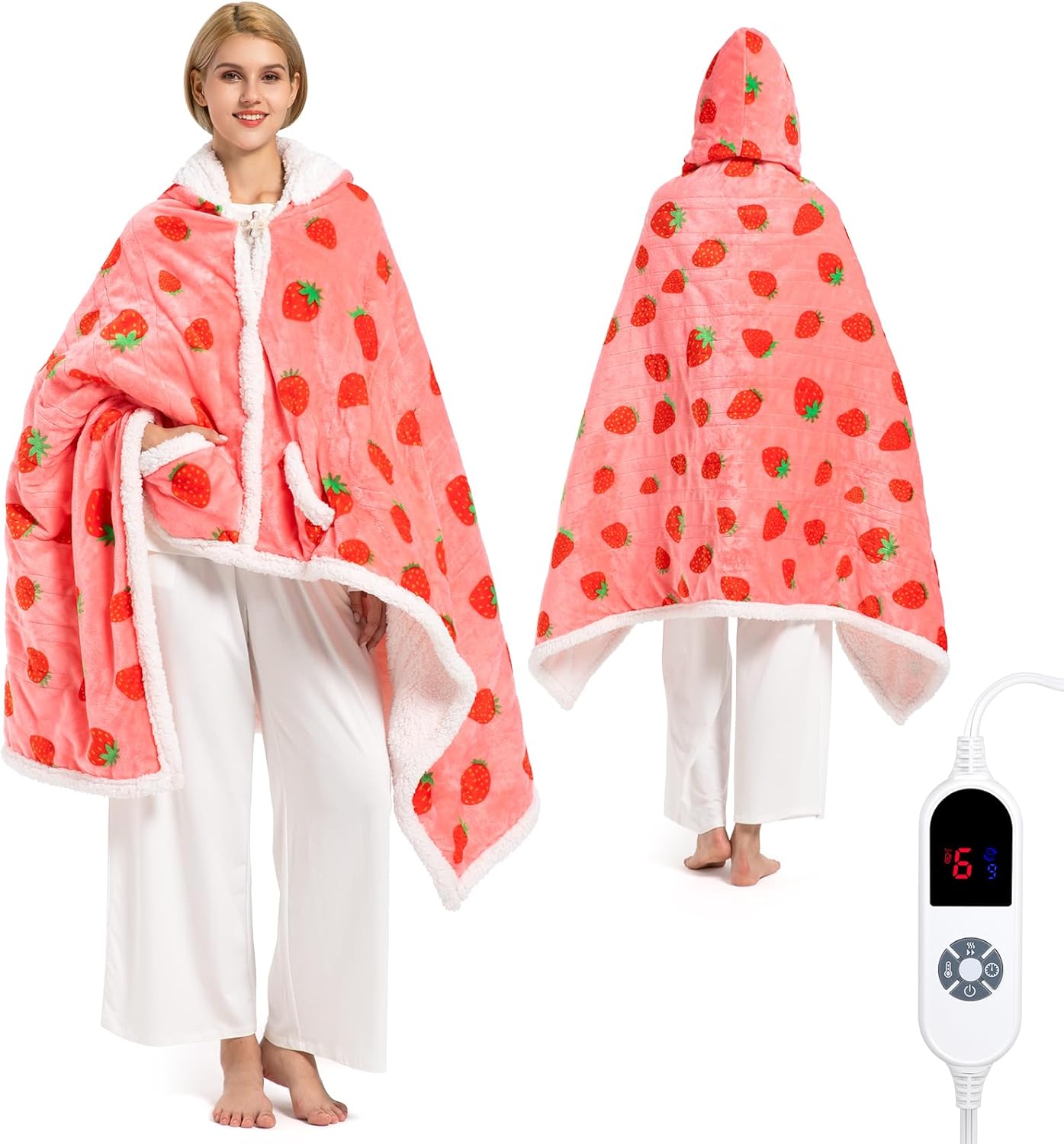 SnugSpark | The "Affection" Series: Wearable Sherpa Heated Poncho