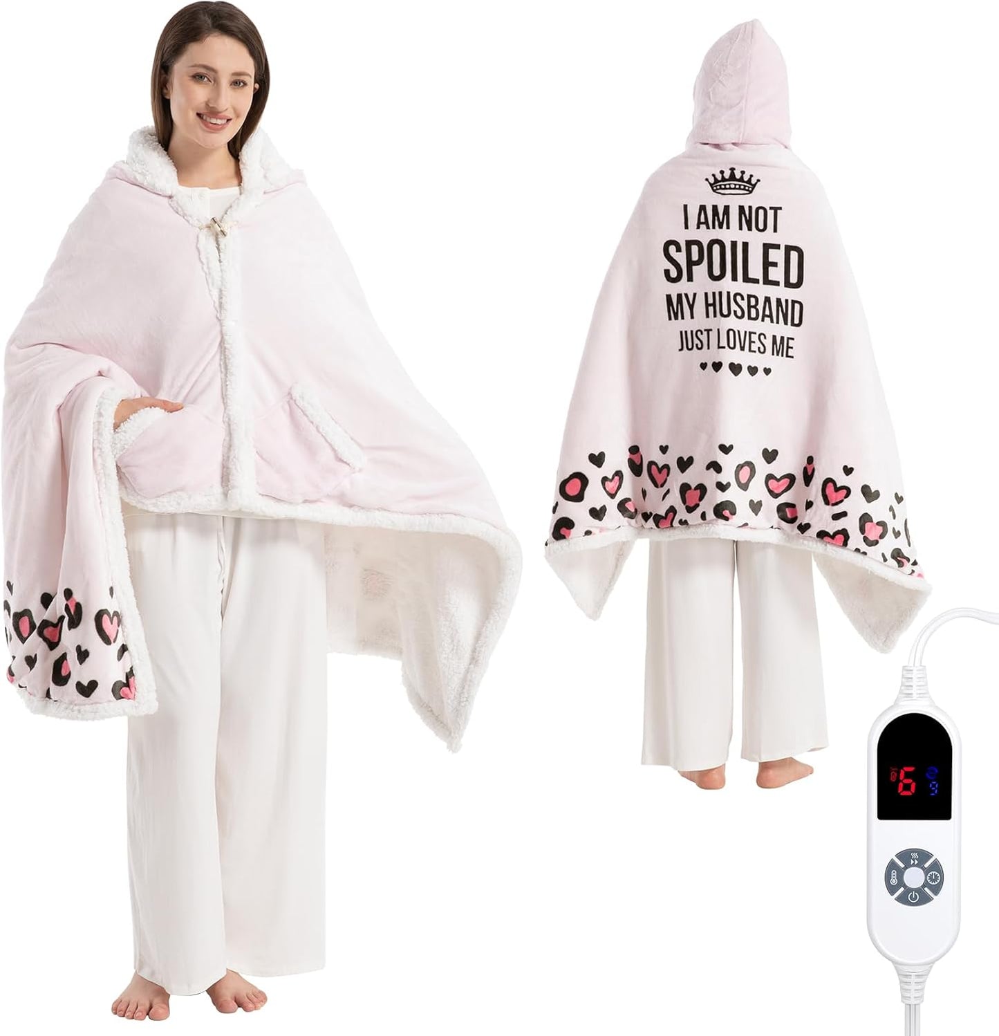 SnugSpark | The "Affection" Series: Wearable Sherpa Heated Poncho