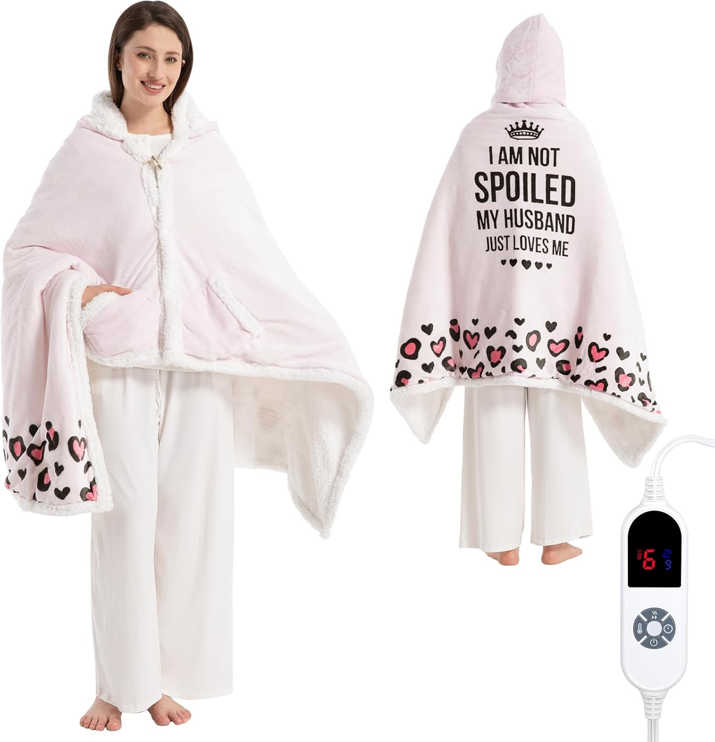 SnugSpark | The "Affection" Series: Wearable Sherpa Heated Poncho