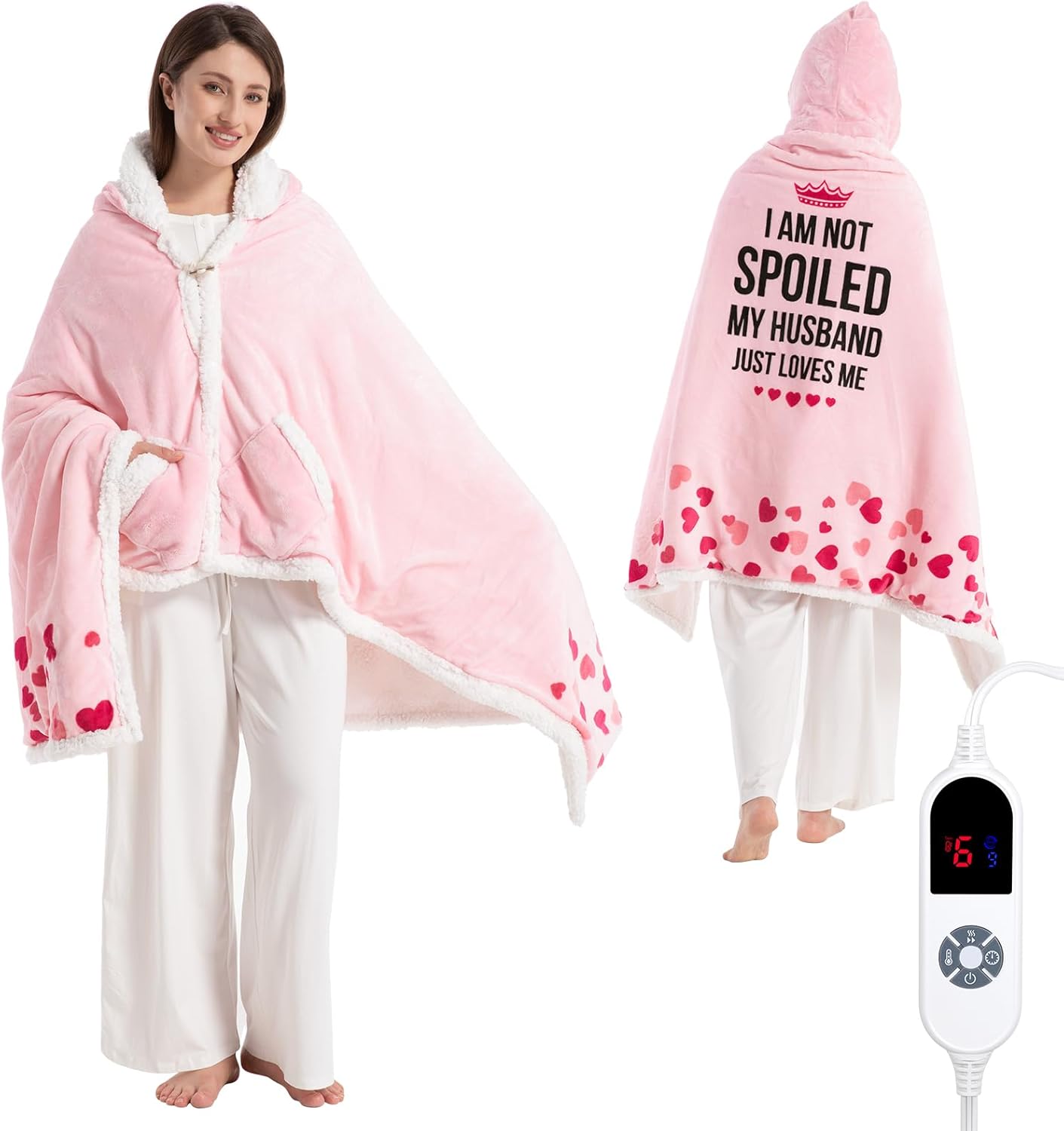 SnugSpark | The "Affection" Series: Wearable Sherpa Heated Poncho