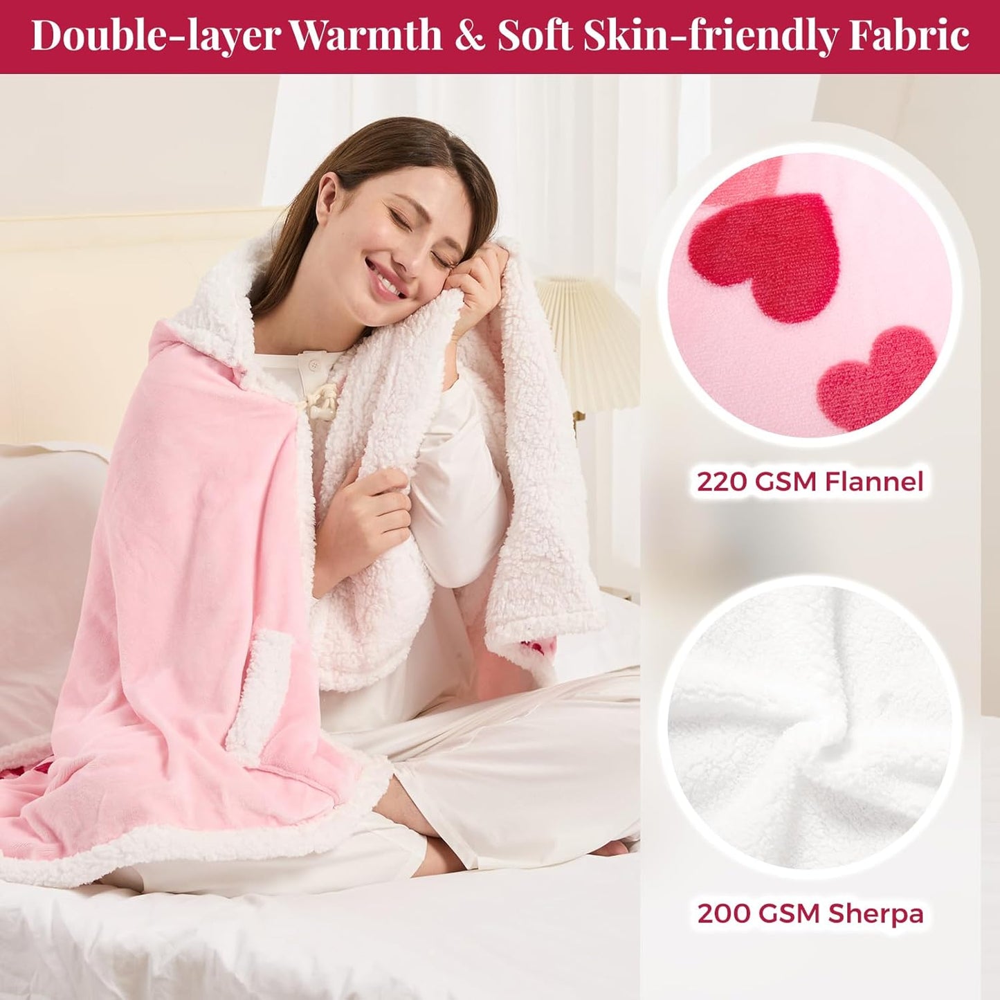 SnugSpark | The "Affection" Series: Wearable Sherpa Heated Poncho