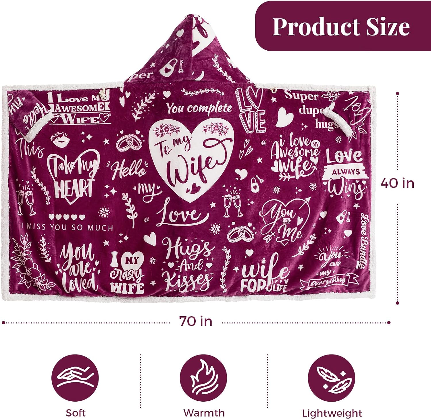 SnugSpark | The "Affection" Series: Wearable Sherpa Heated Poncho