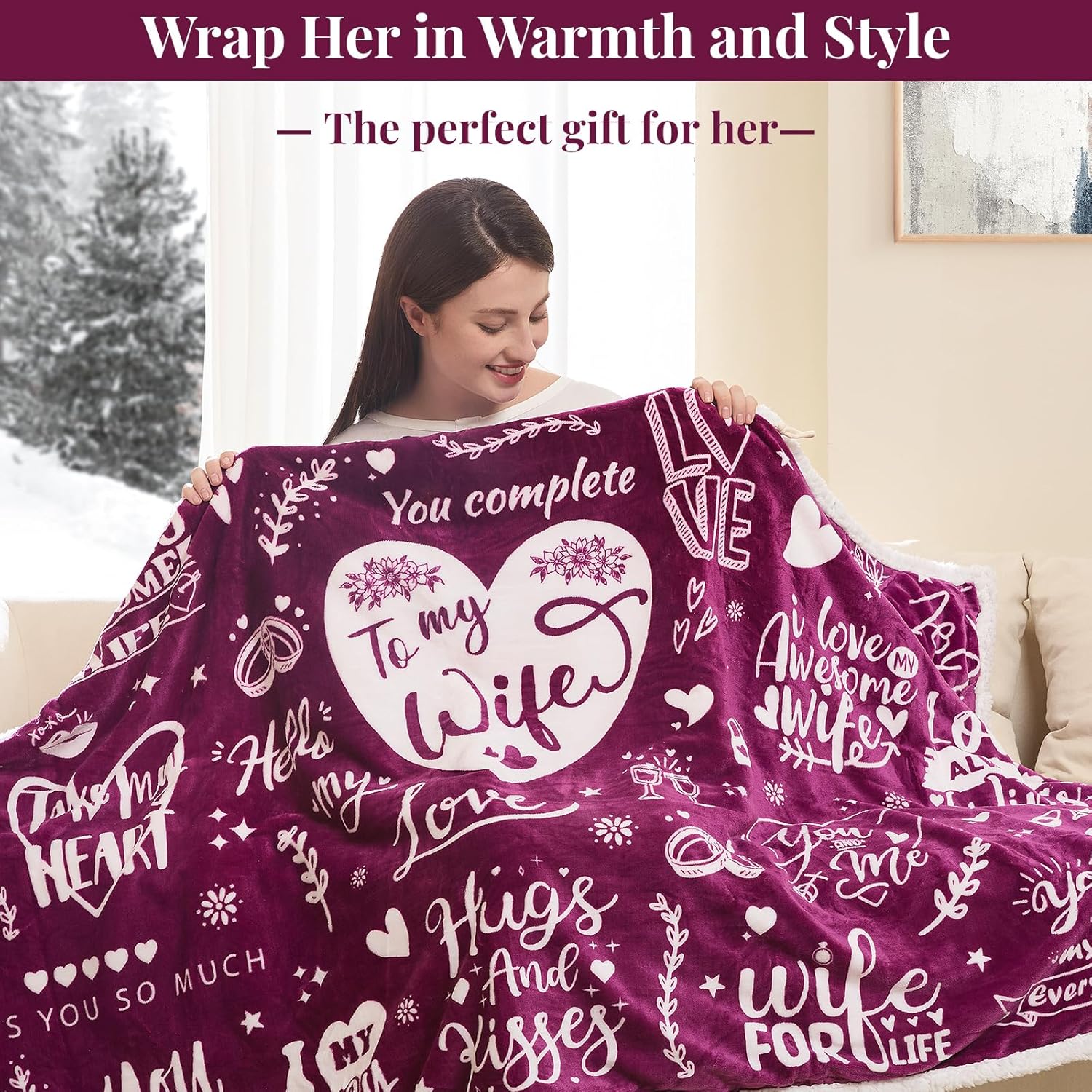 SnugSpark | The "Affection" Series: Wearable Sherpa Heated Poncho